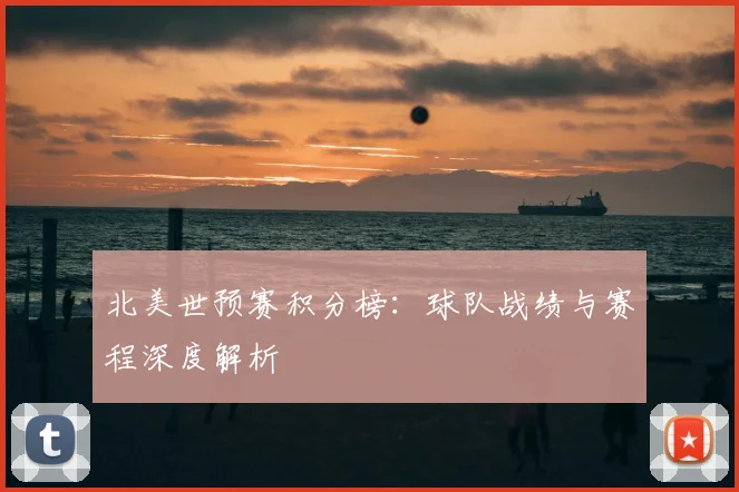 北美世预赛积分榜:球队战绩与赛程深度解析